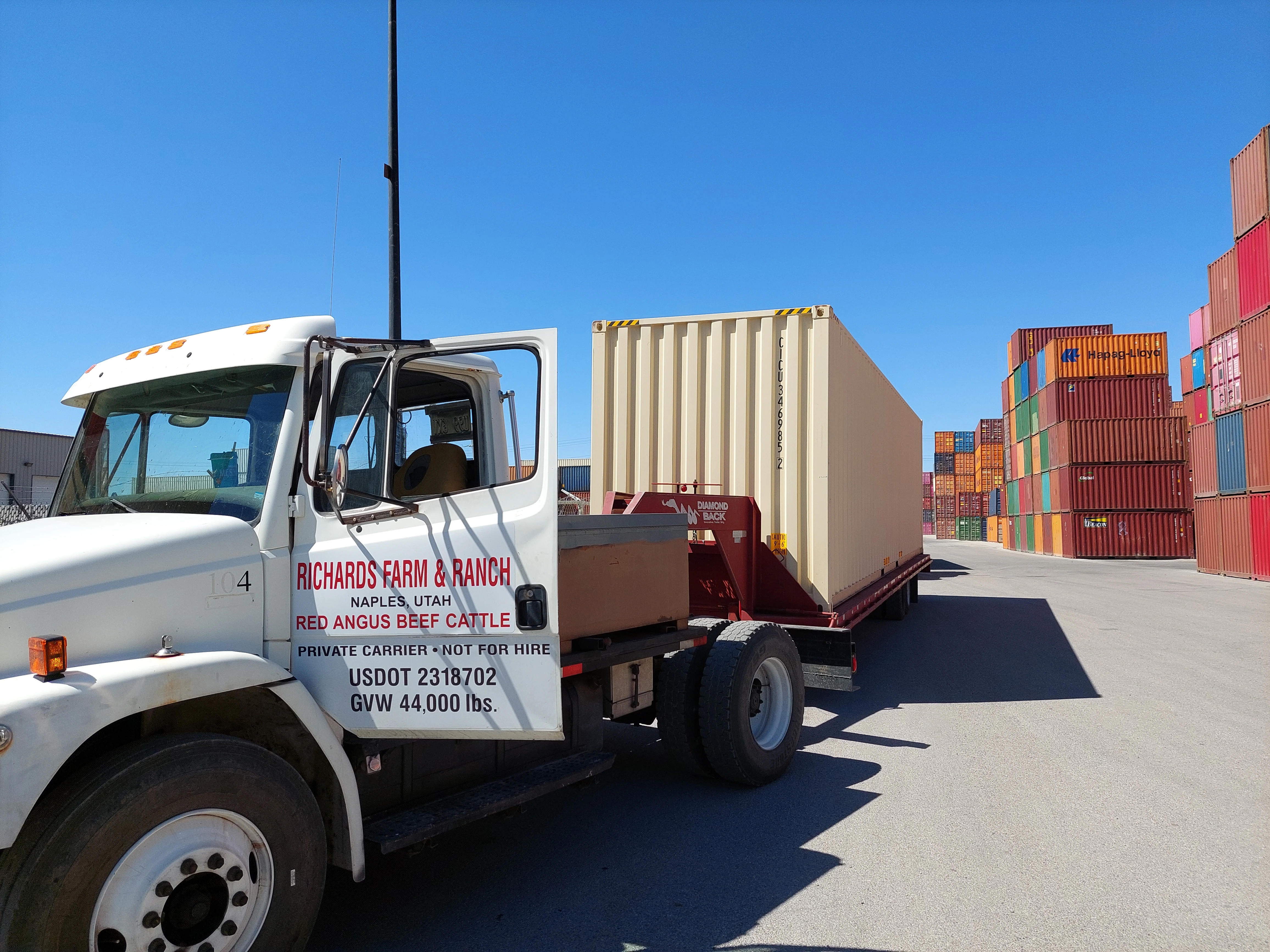 Drive-up access at Fort Knox Self Storage — wide driveway for trucks and trailers, Vernal Utah