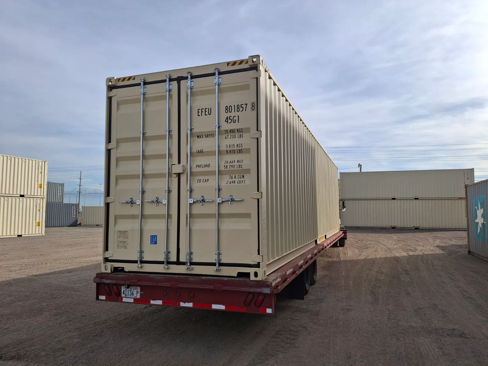 40-foot steel shipping container — best seller at Fort Knox Self Storage Vernal